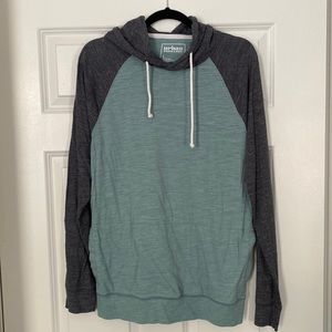 Green/Gray Lightweight Hoodie